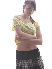 Cute girl Christina in mini skirt