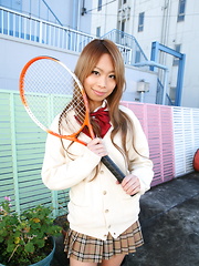 Cute Remika Uehara likes to be photographed