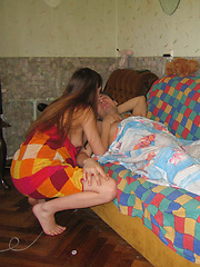 Nice girl comes to her boyfriend and sucks his cock.